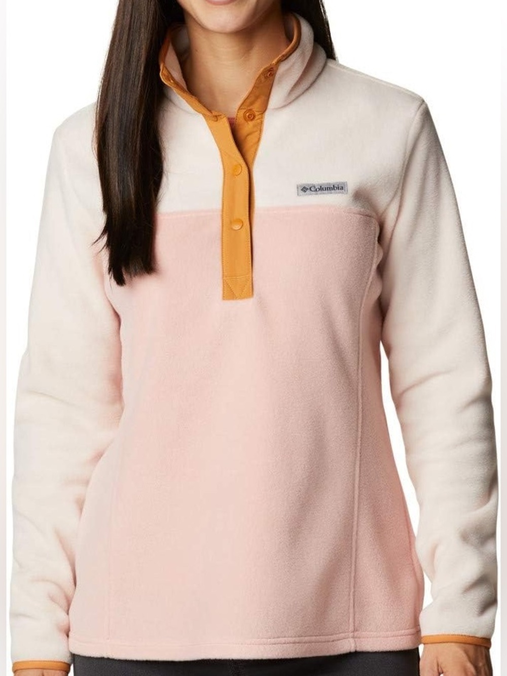 Columbia Benton Springs Colorblock Snap Fleece Pullover Medium M